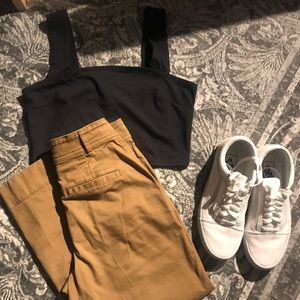 Madewell Langford cropped wide leg pants